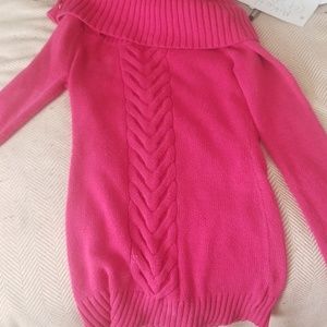 Pink scoop neck sweater